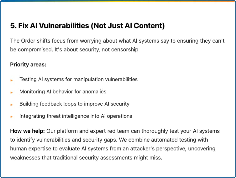 Fix issues in AI. Its new, its kind of a mess, so lets ensure it doesn't leak data...