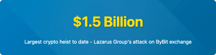$1.5 Billion stolen by Lazarus Group attack on ByBit exchange