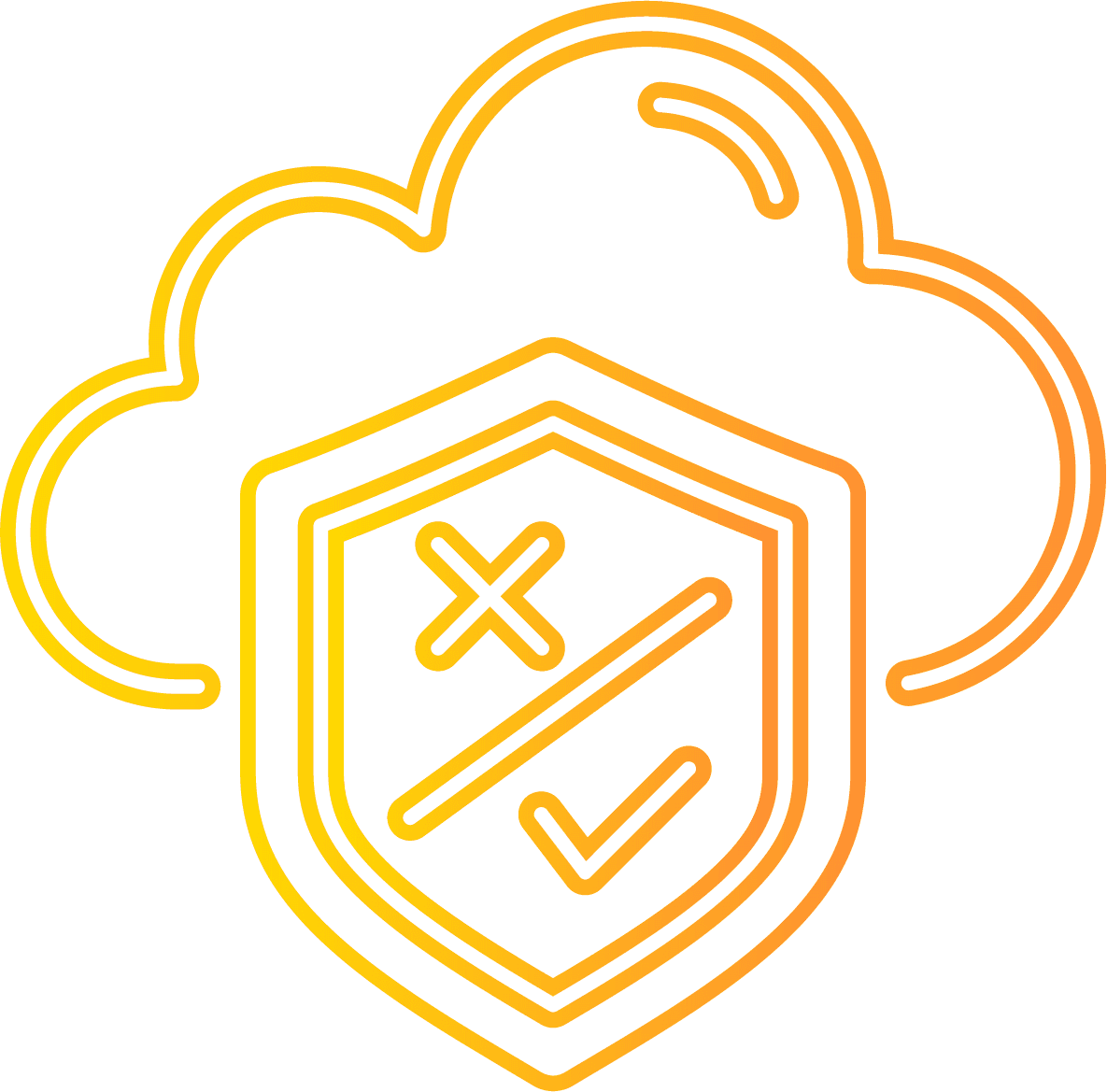 Cloud integrity icon