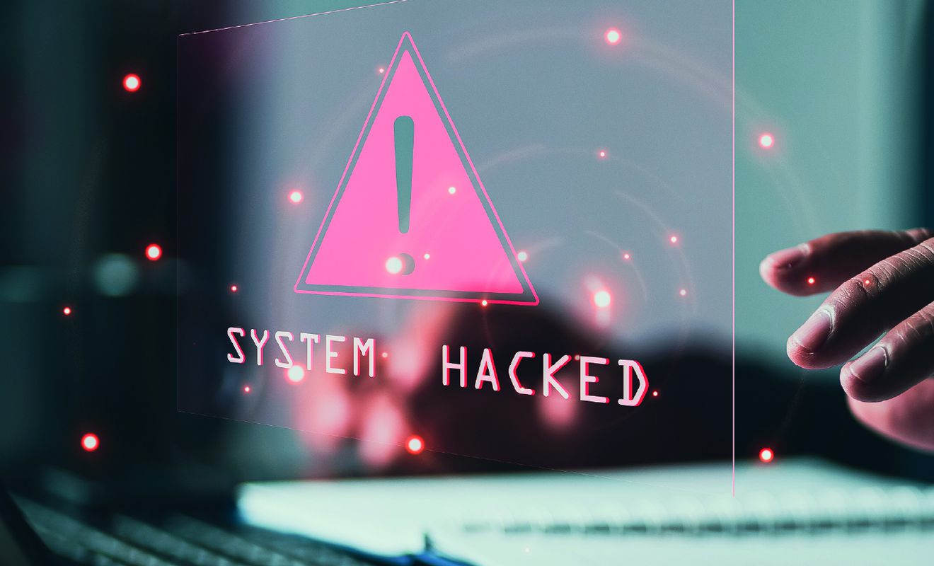 System hacked warning